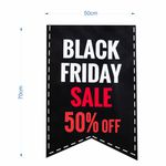 Adesivo para Vitrine Black friday Sale 50 % OFF