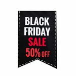 Adesivo para Vitrine Black friday Sale 50 % OFF