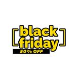 Adesivo Black Friday Para Vitrine 50 % OFF 