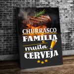 Placa MDF Decorativo Tema BEBIDAS E CHURRASCO