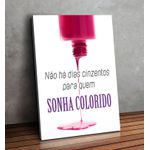 Placa MDF Decorativo Tema Manicure