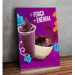 Placa MDF Decorativo Tema Açaí