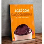 Placa MDF Decorativo Tema Açaí