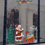 Adesivo Para Vitrine Feliz Natal Próspero Ano Novo