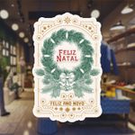 Adesivo Para Vitrine Feliz Natal Feliz Ano Novo