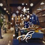 Adesivo Para Vitrine Feliz Natal Feliz Ano Novo