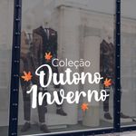 Adesivo Para Vitrine Coleção Outono Inverno