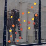 Adesivo Para Vitrine Folhas de Outono