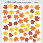 Adesivo Para Vitrine Folhas de Outono