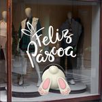 Adesivo Vitrine Coelhinho da Páscoa