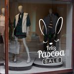 Adesivo Vitrine Feliz Páscoa Sale