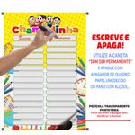 Banner Pedagógico Chamadinha - Turma da Mônica (Escreve e Apaga)