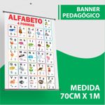 Banner Pedagógico Alfabeto 4 formas