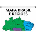 Banner Pedagógico Mapa Brasil e Regiões