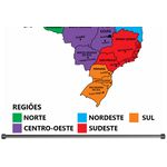 Banner Pedagógico Mapa Brasil e Regiões