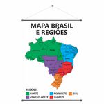 Banner Pedagógico Mapa Brasil e Regiões