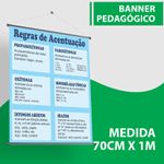 Banner Pedagógico Regras de Acentuação