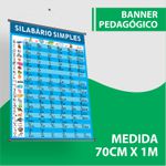 Banner Pedagógico Silabário Simples Maiúsculas