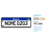 Placa mercosul personalizada 