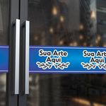 Adesivo Porta de Vidro Medidas na descrição