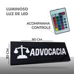 Placa de Advocacia luminoso 