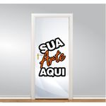 Adesivo de Porta Personalizada com sua arte