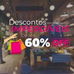 Adesivo Para Vitrine Descontos Imperdíveis de até 60% OFF