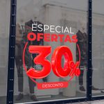 Adesivo Para Vitrine Especial Ofertas 30% desconto