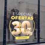 Adesivo Para Vitrine Especial Ofertas 30% desconto