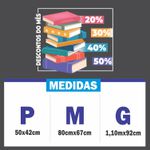 Adesivo Para Vitrine Livraria - Descontos do Mês 20% 30% 40% 50%