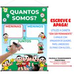 Banner Pedagógico Quantos Somos - Escreve e Apaga