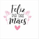 Adesivo Vitrine Feliz dia das Mães Flores