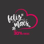 Adesivo Vitrine Dia das Mães 30% de Desconto