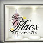 Adesivo Vitrine Feliz Dia das Mães 
