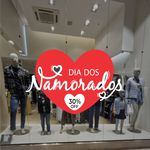 Adesivo Vitrine Dia dos Namorados Sale Desconto 30% OFF