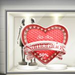 Adesivo Vitrine Dia dos namorados mod.11