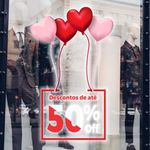 Adesivo Vitrine Dia dos namorados mod.5
