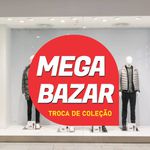 Adesivo Vitrine Mega Bazar - Troca de Coleção