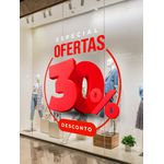 Adesivo Para Vitrine Promoção 30% Desconto Interno