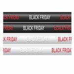 Adesivo para Vitrine Black Friday Faixas