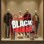 Adesivo para Vitrine Black Friday Sale