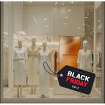 Adesivo para Vitrine Black Friday Sale Etiqueta