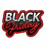 Adesivo para Vitrine Black Friday Sazonal