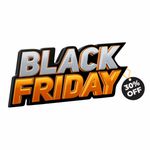 Adesivo para Vitrine Black Friday Etiqueta 30% OFF