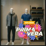 Adesivo para Vitrine Primavera Flores 30% Desconto