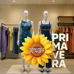 Adesivo para Vitrine Primavera Até 30% OFF