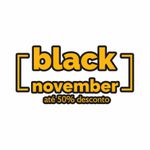 Adesivo para Vitrine Black Novembro 50% Desconto