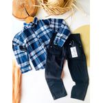 camisa xadrez azul