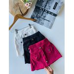 short saia veludo