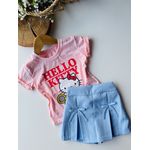 short saia lacinhos